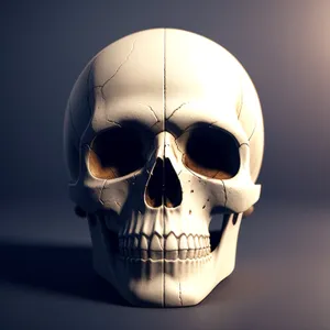 Pirate Skull Mask Covering Poisonous Skeleton