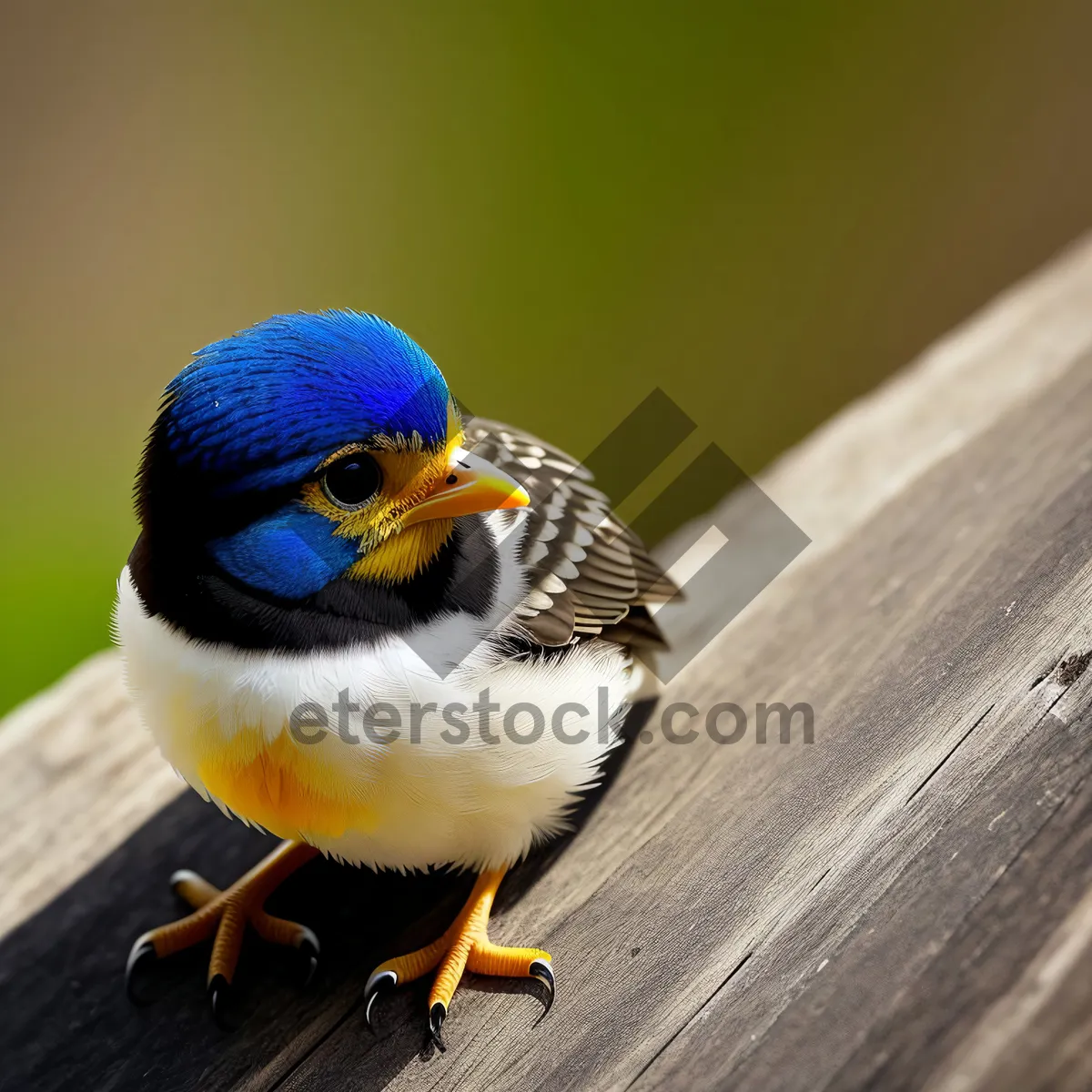 Picture of Vibrant Yellow Goldfinch with Feathery Wings