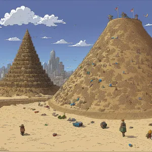 Ancient Egyptian Pyramid: Iconic Desert Landmark