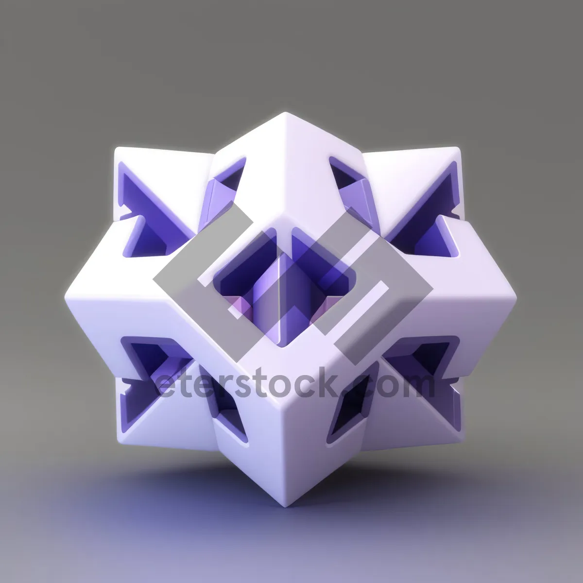 Picture of Glass Gem Solid 3D Symbol Box