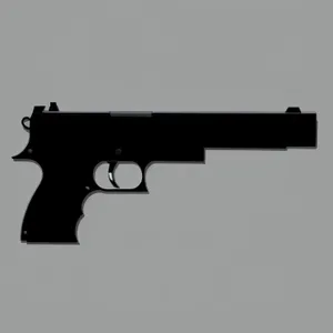 Metallic Firepower: Advanced Gas Pistol with Cartridge Holder
