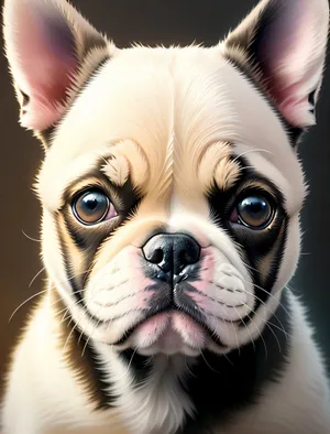 Cute Terrier Bulldog - Purebred Pet with Wrinkles