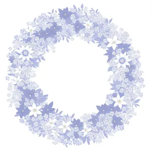 Winter Wonderland: Festive Snowflake Pattern Decoration