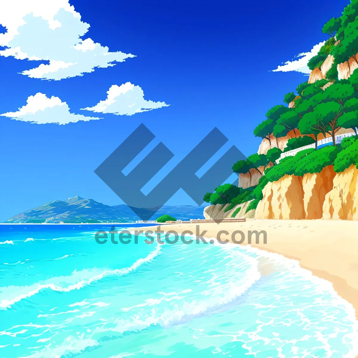 Picture of Turquoise Waters of a Tropical Paradise