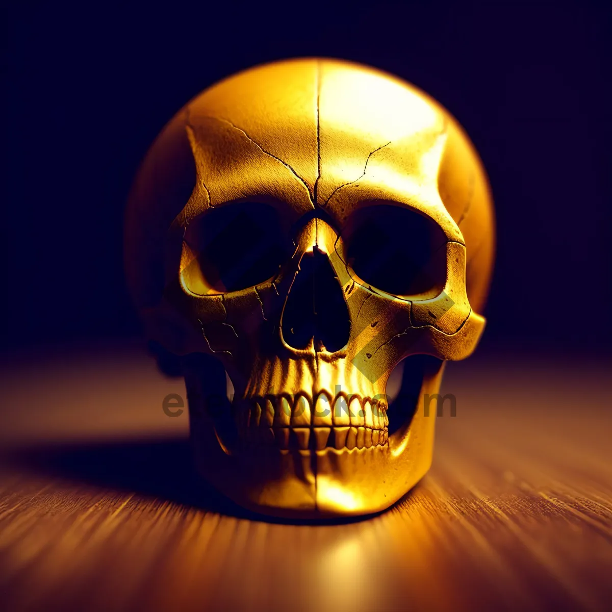 Picture of Spooky Pirate Skeleton with Frightening Expression