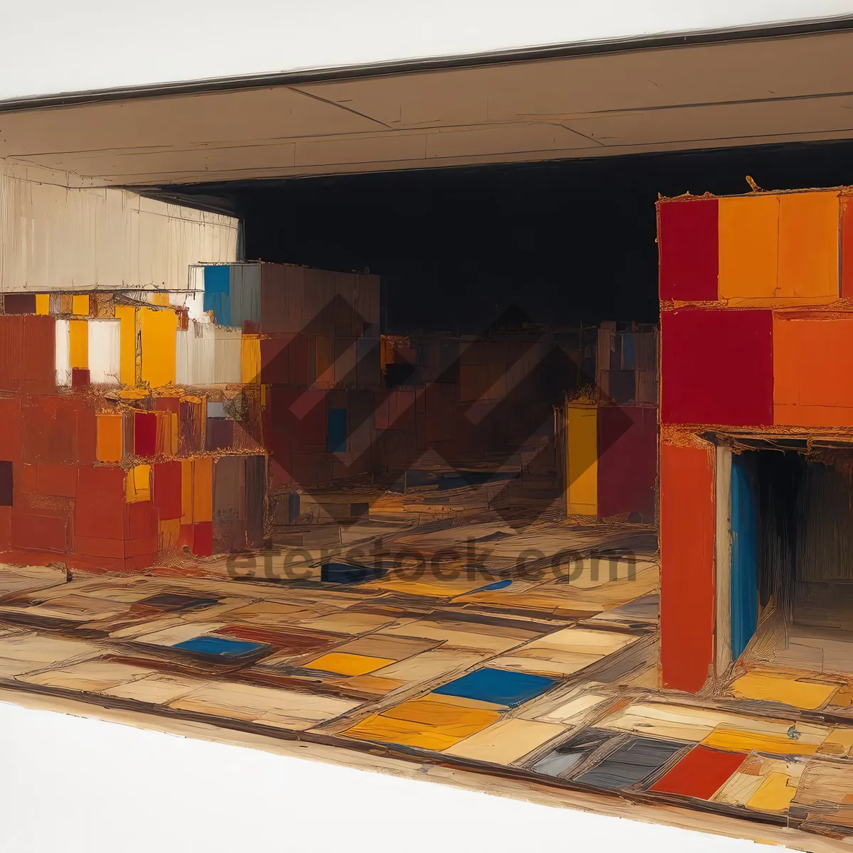 Picture of Interior of a Bookshop in Mercantile Establishment