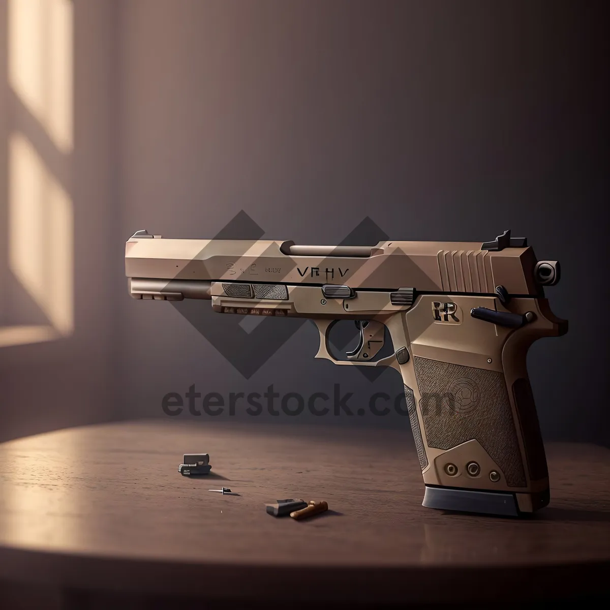Picture of Desert Gunfire: Military Handgun for Enhanced Security