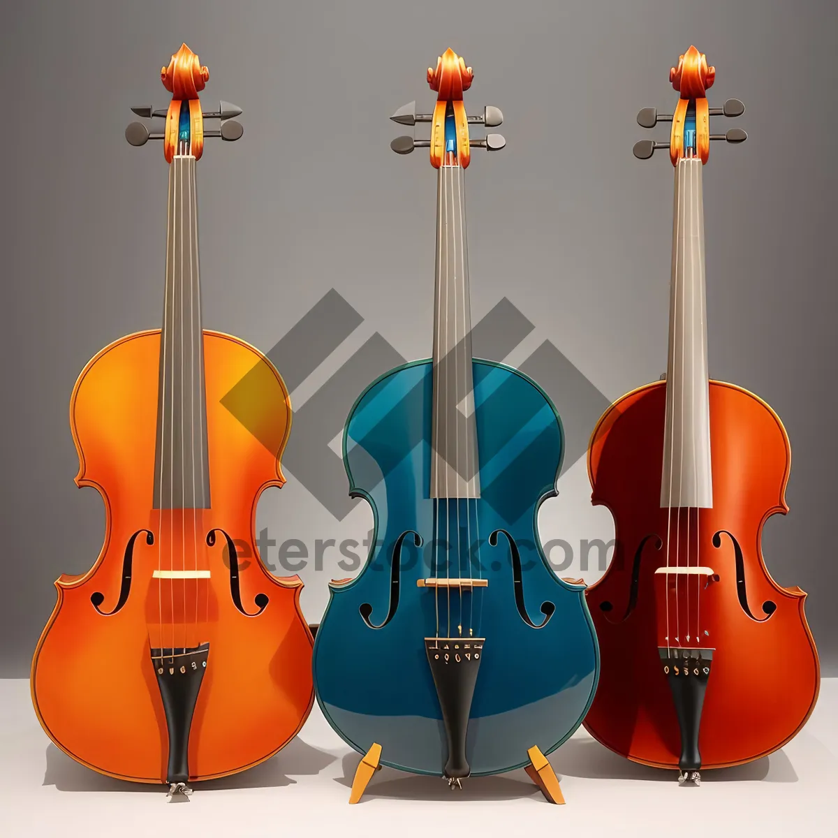 Picture of Melodic Strings: Bass, Guitar, Viola, Cello, Violin