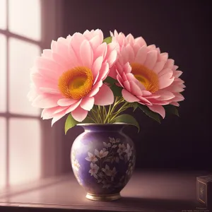 Pretty Pink Floral Bouquet in Vase