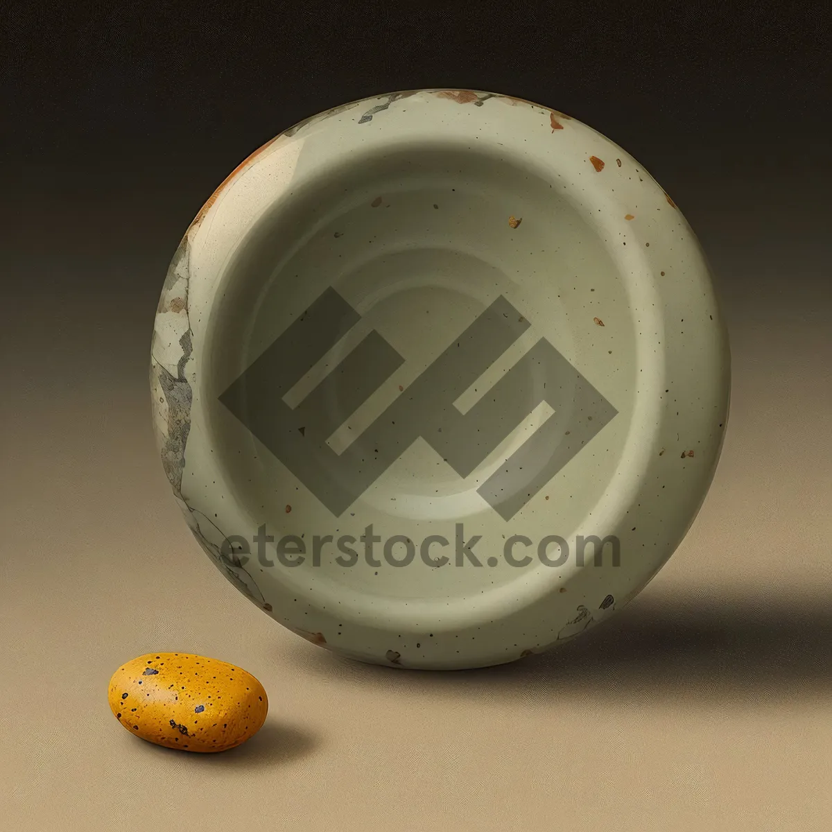 Picture of Hot Espresso in Ceramic Cup with Saucer