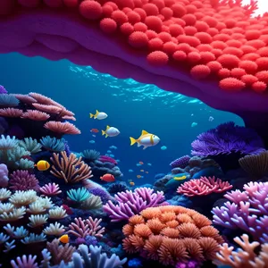 Colorful Coral Reef and Exotic Marine Life