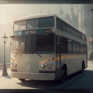 Urban Transport: Trolleybus On City Street