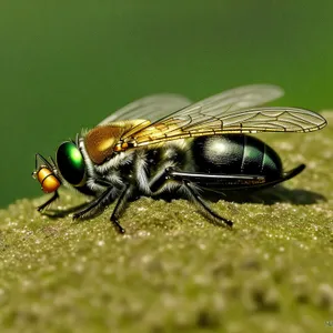 Vibrant Ladybug on Green Leaf