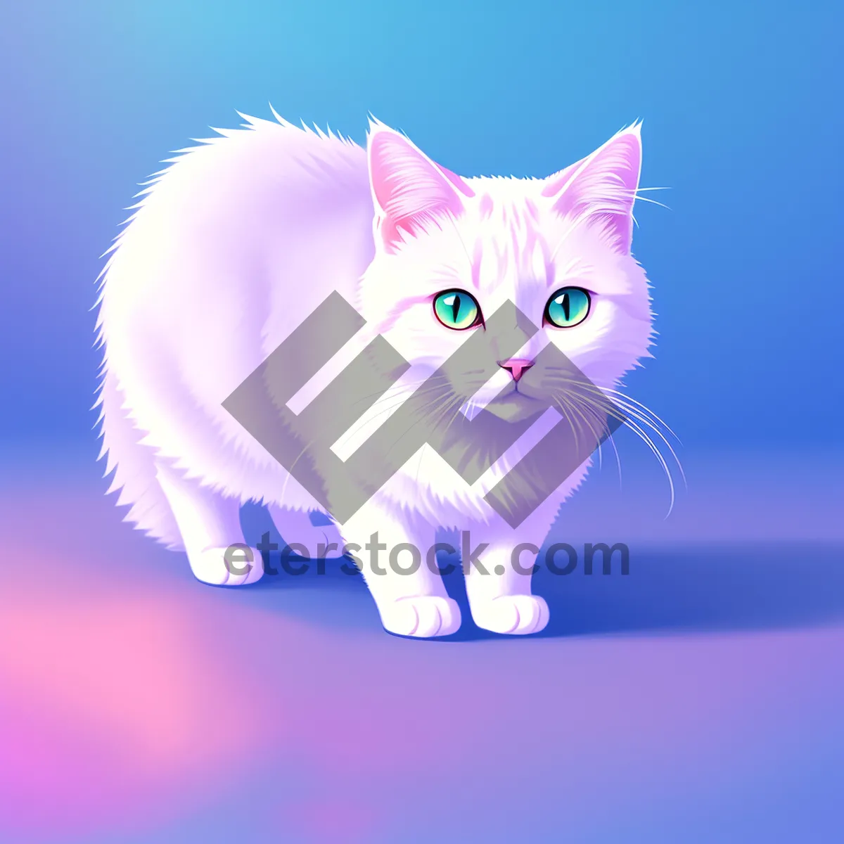 Picture of Furry Fluffy Feline with Playful Whiskers
