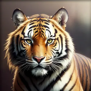 Striped Jungle Predator: The Majestic Tiger Cat