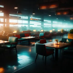 Modern Chic Restaurant Interior with Stylish Furniture