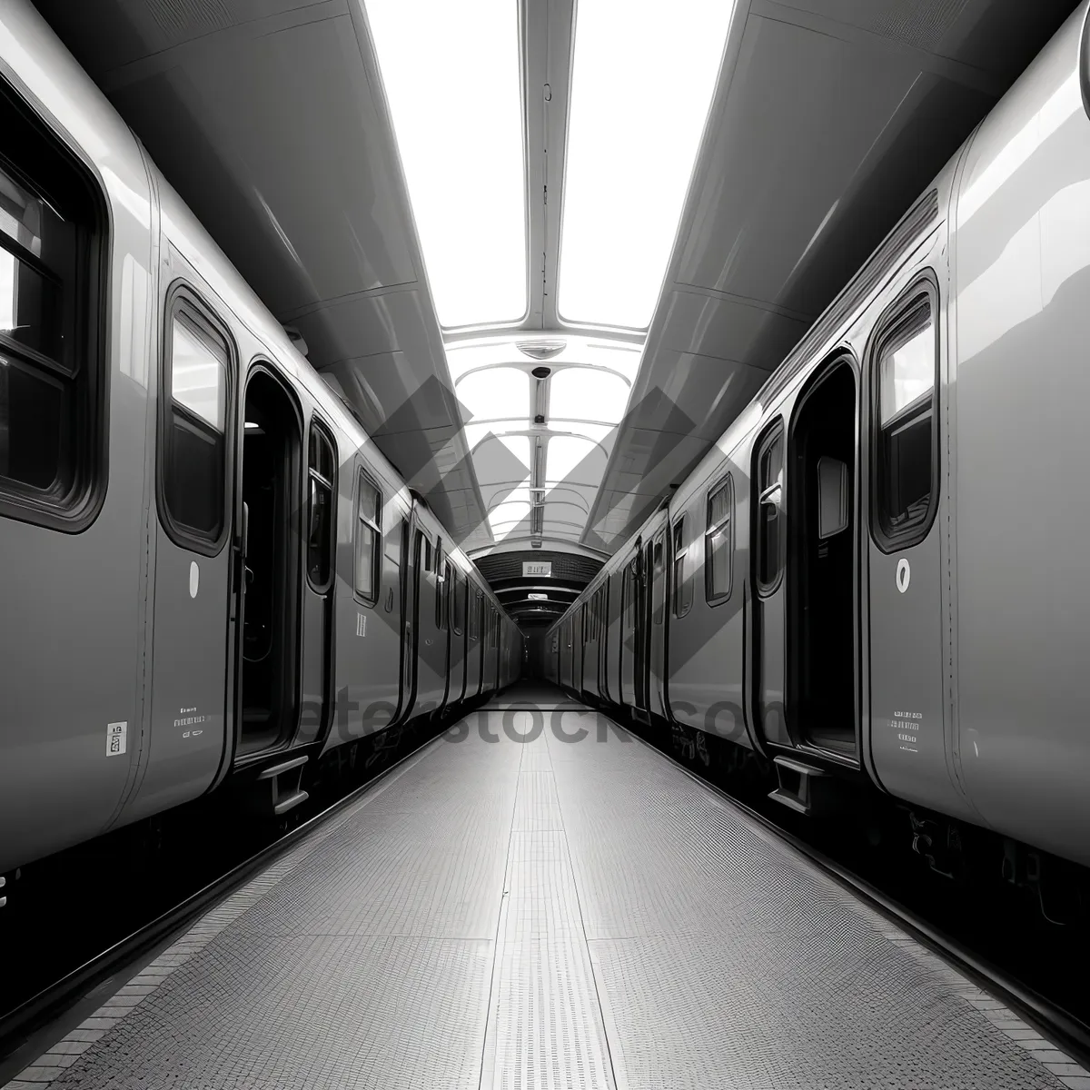 Picture of Urban Subway Station: Futuristic Transportation Hub