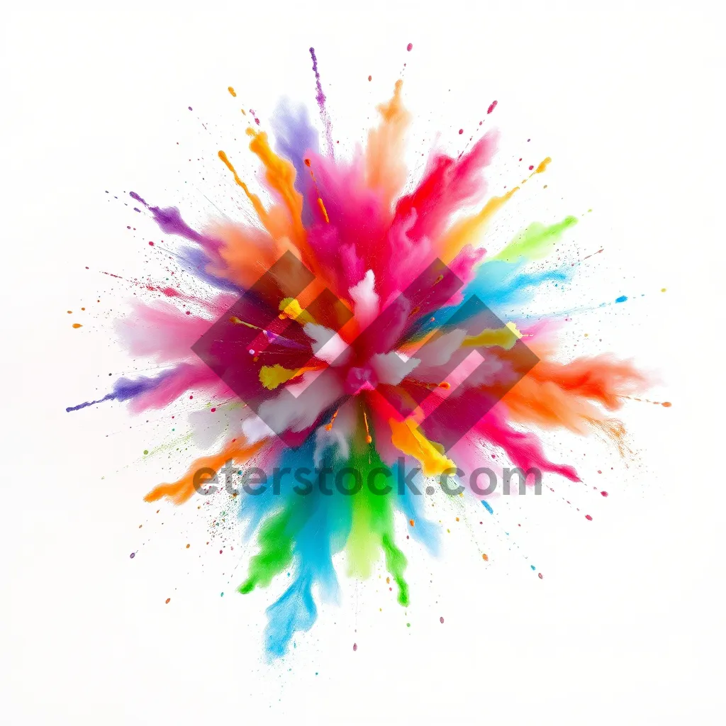 Picture of Floral design with pink lotus blossom and leaf swirl