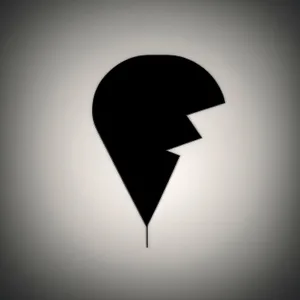 Black Gem Symbol Graphic Icon