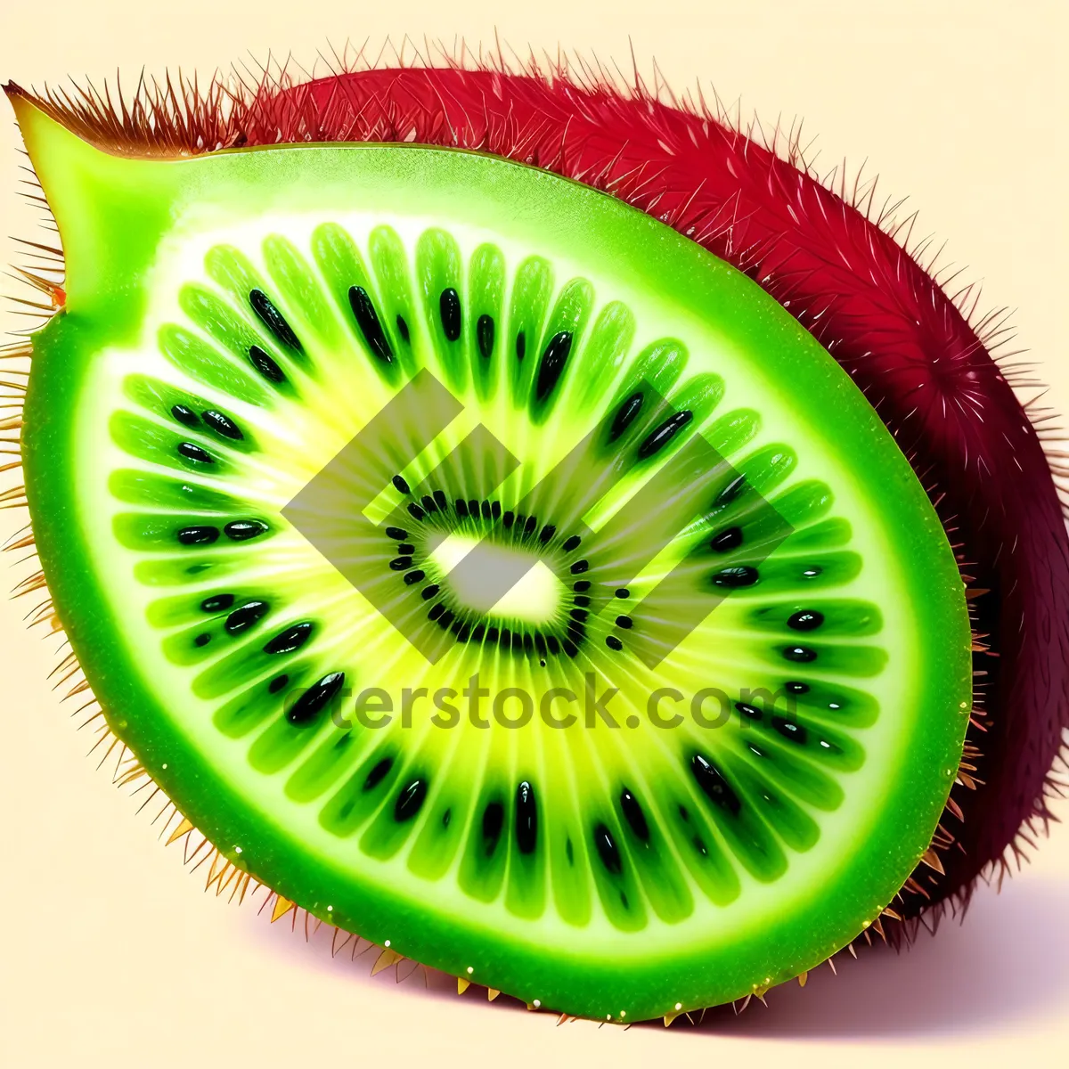 Picture of Juicy Kiwi Fruit Slice: Fresh, Healthy and Sweet!