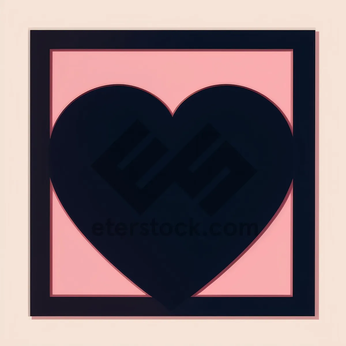 Picture of Romantic Heart Symbol on Electronic Device