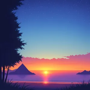 Serenity in the Celestial Canvas