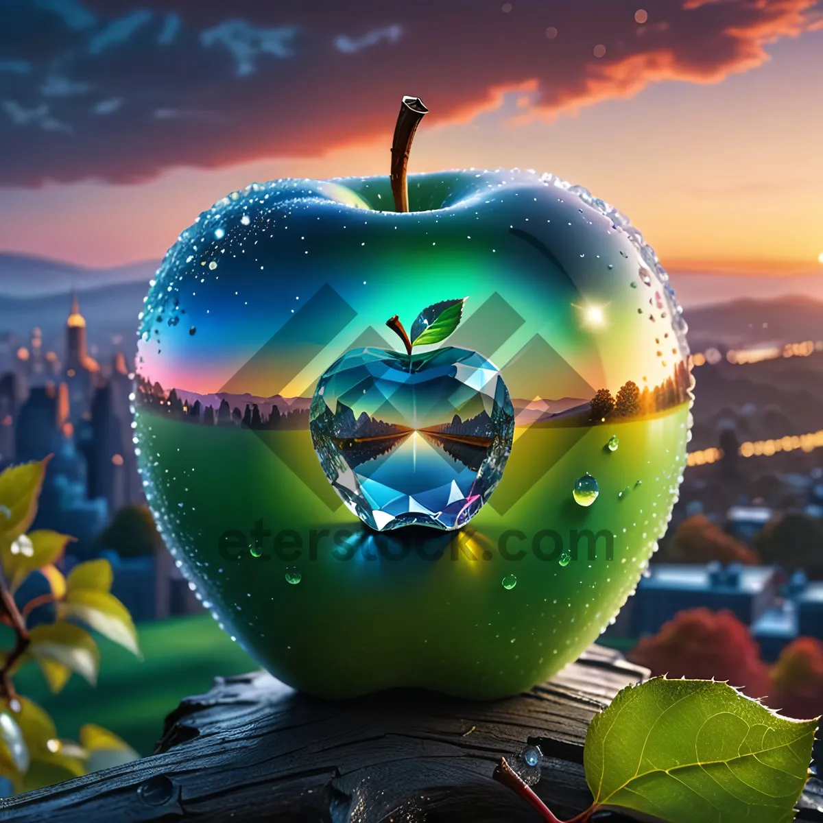 Picture of Juicy Granny Smith Apple, Healthy and Delicious Option