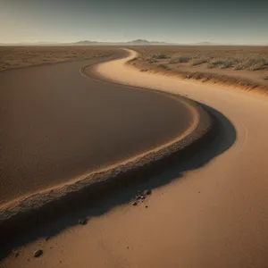 Tropical Sandscape by the Sunny Beach