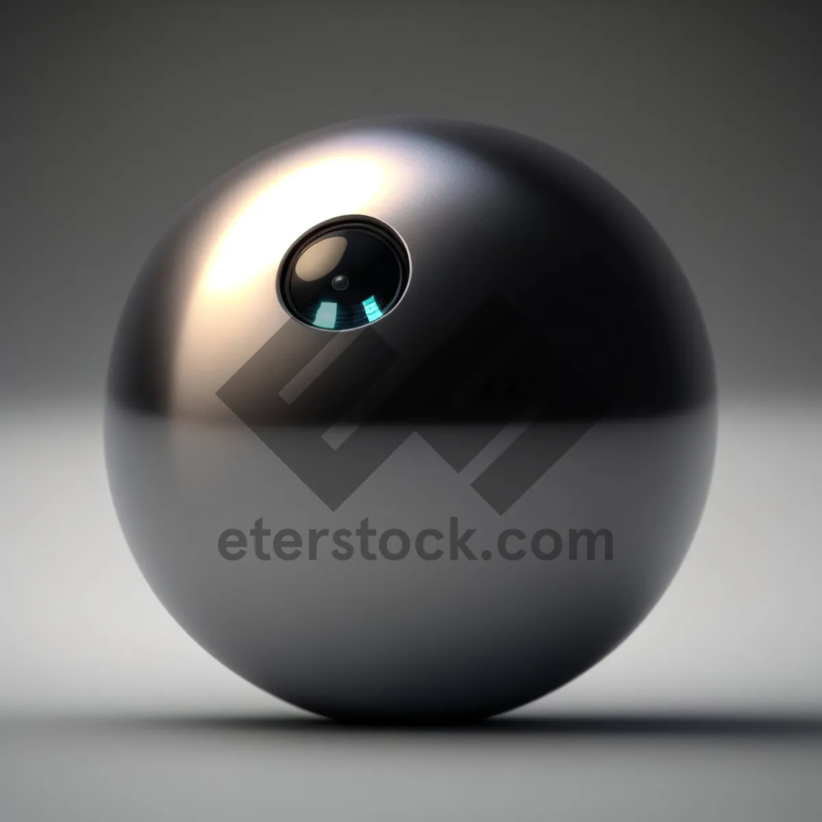 Picture of Shiny Glass Web Button Icon - 3D Round Sphere Symbol