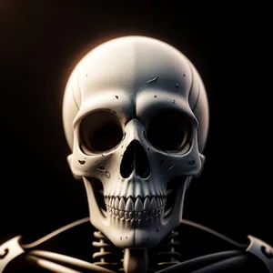 Terrifying Pirate Skull - Horrific Skeleton Image