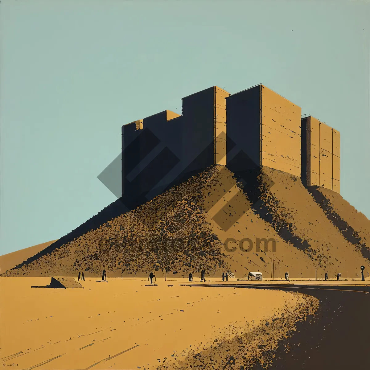 Picture of Ancient Desert Fortress Tower