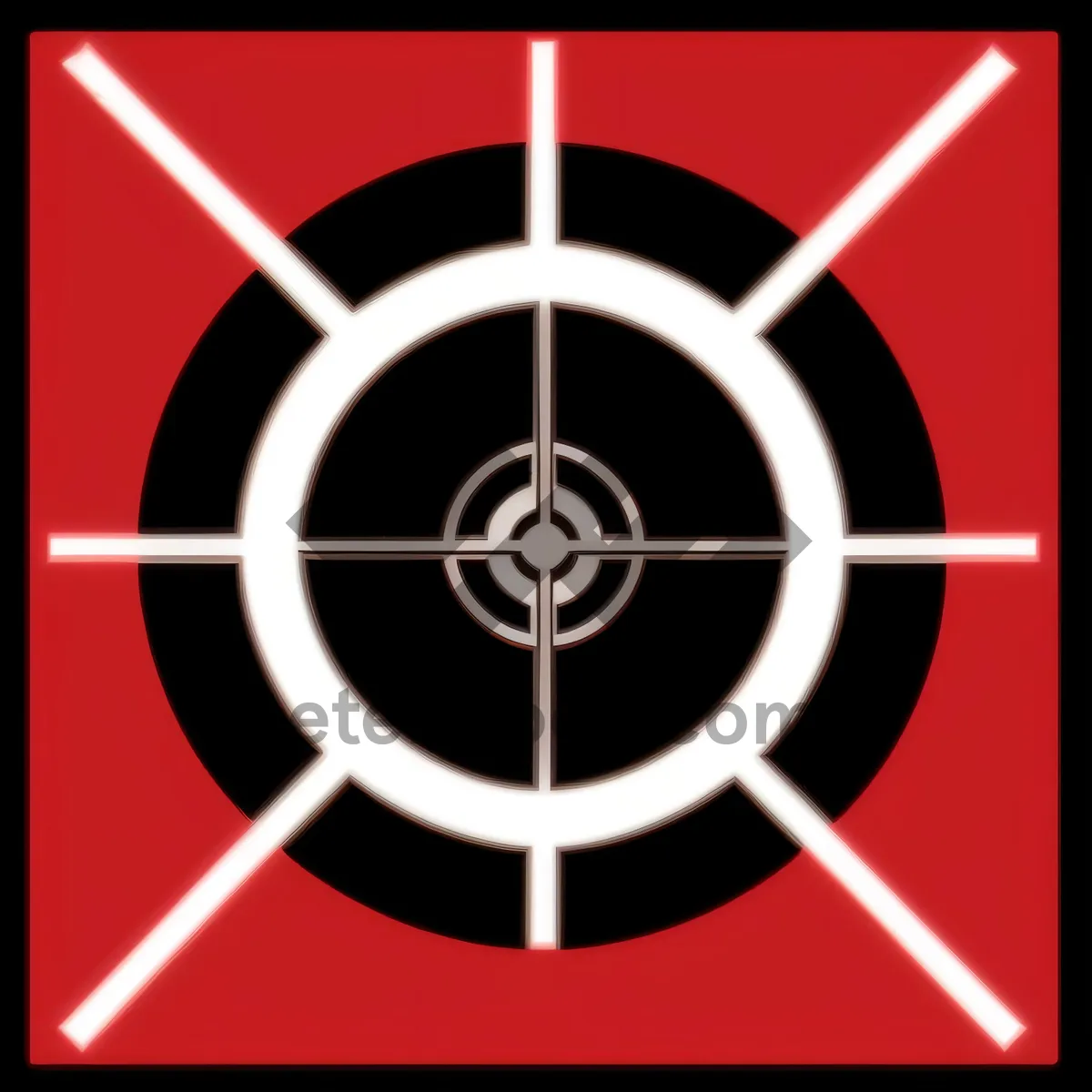 Picture of Black Metallic Round Button Icon