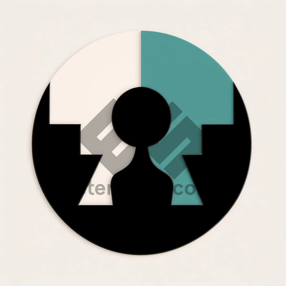 Picture of Black Circle Hazard Button Icon