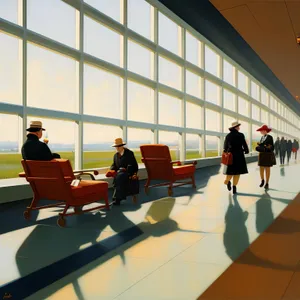 Modern Business Meeting in a Spacious Hall