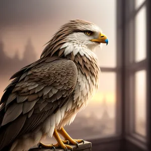 Wild Hunter: Majestic Falcon in Flight