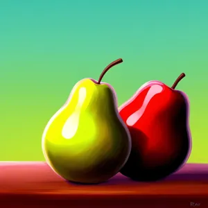 Fruit Food: Apple & Sweet Pepper Icon