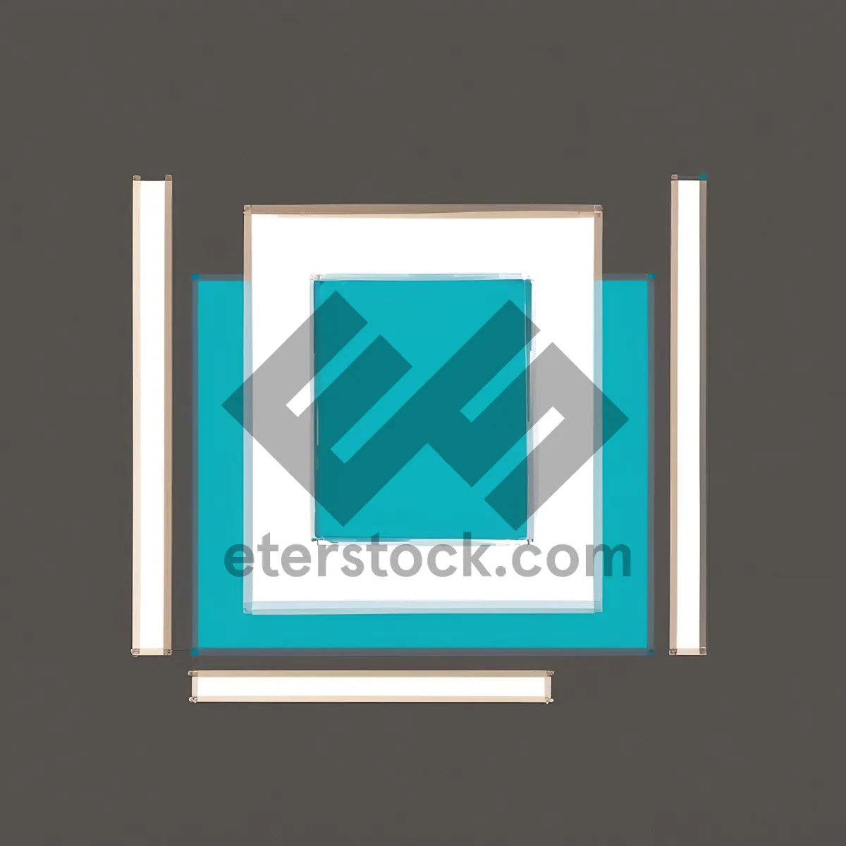 Picture of Vintage Wooden Frame - Empty Square Snapshot