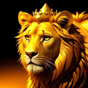Majestic King of the Jungle - Lion Portrait
