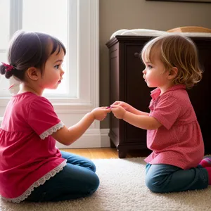 Joyful Sibling Playtime - Happy Childhood Fun with Adorable Smiling Kids