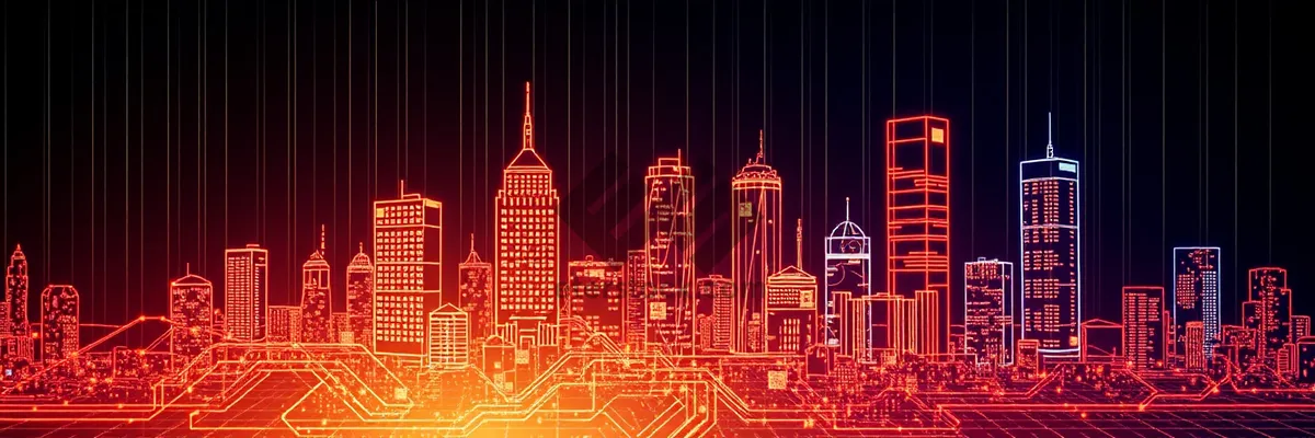 Picture of Urban Tower Skyline - City Architecture Design Concept