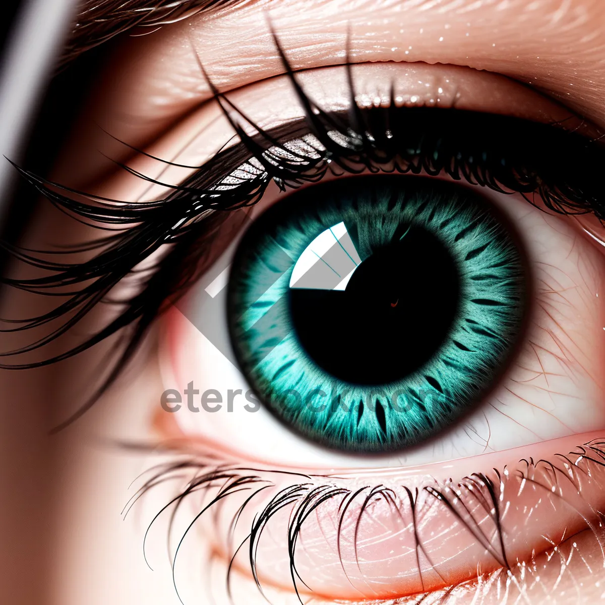 Picture of Intense Eye Gaze Enhanced by Mascara