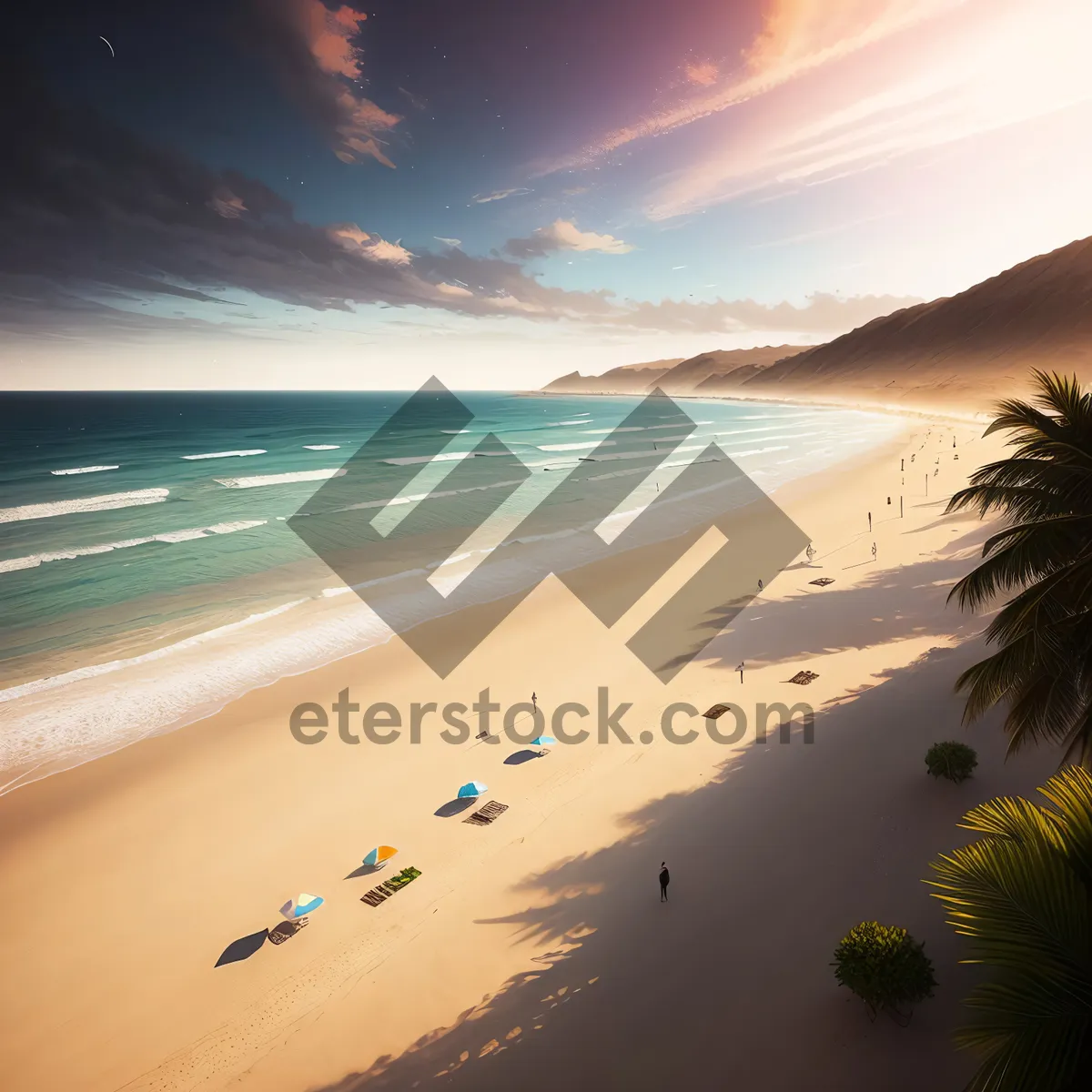 Picture of Paradise Beach: Tropical Oasis with Crystal Waves