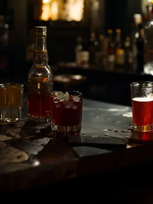 Cheers: A Festive Wine Glass at a Bar