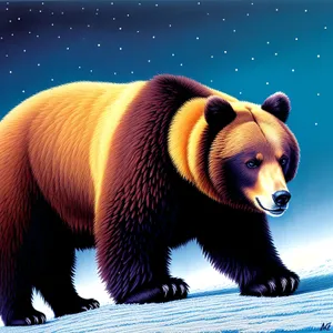 Brown Bear - Majestic Mammal in Wildlife Habitat
