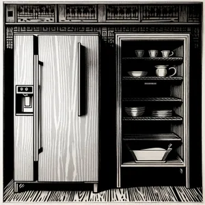 Modern Interior Server Locker with Secure Fastener