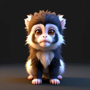 Fluffy Furball with Captivating Kitty Eyes