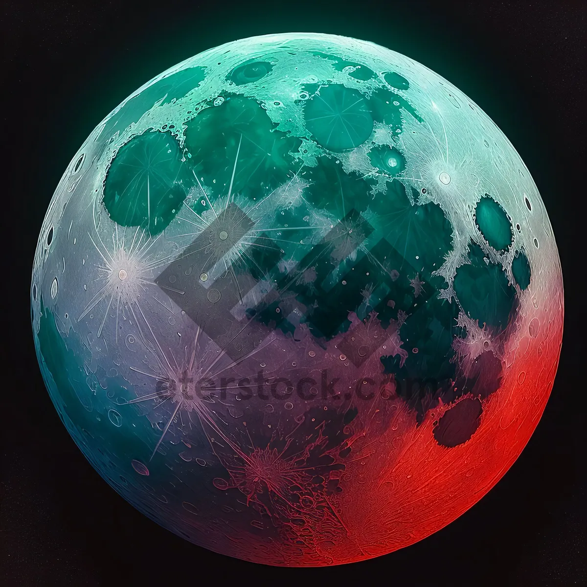 Picture of Planet Earth - Celestial Globe in Space