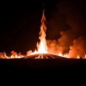 Fiery Blaze: The Power of Orange Flame