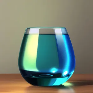 Glass Bowl with Wine, a Refreshing Beverage in a Stylish Container