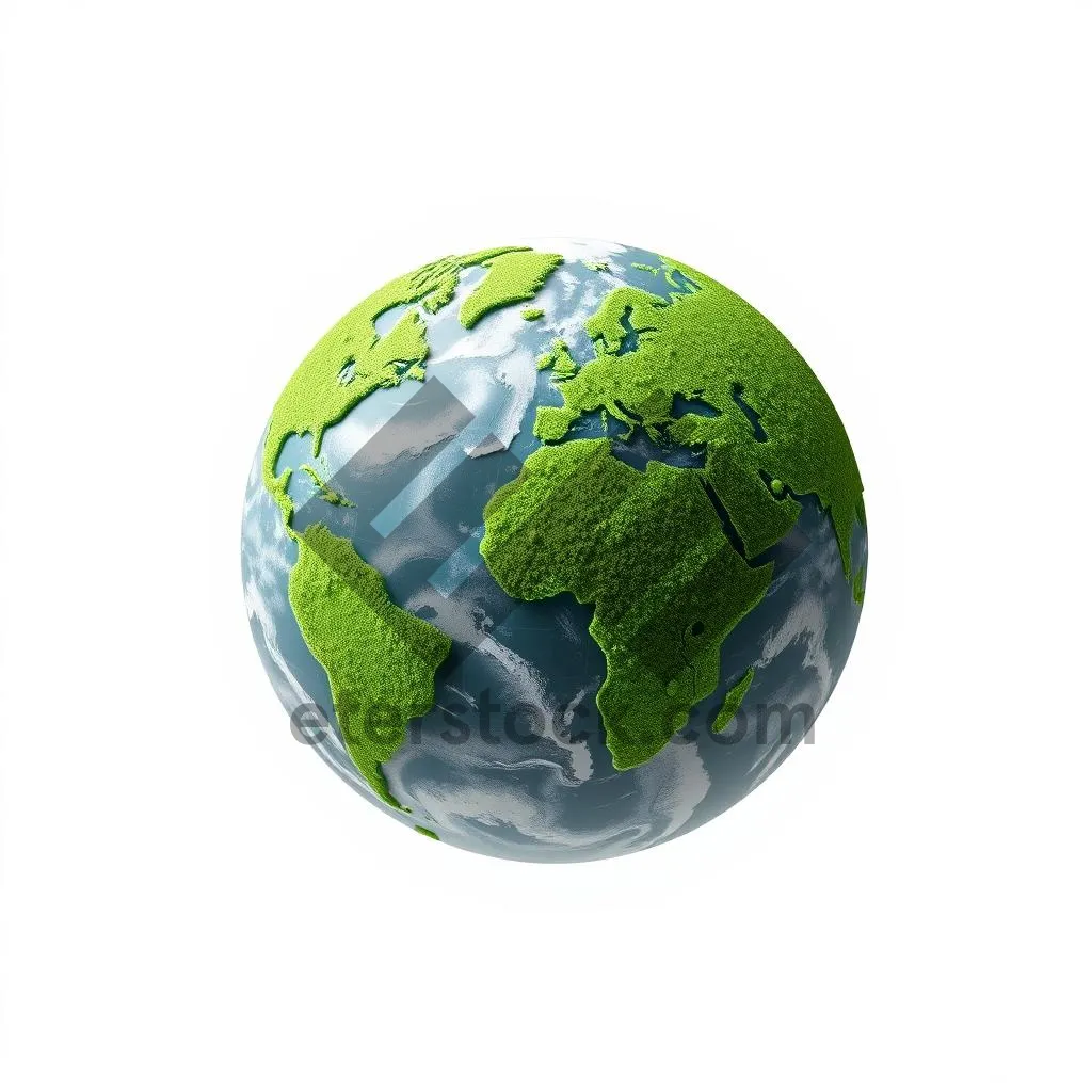 Picture of Planet Earth 3D Glass Sphere